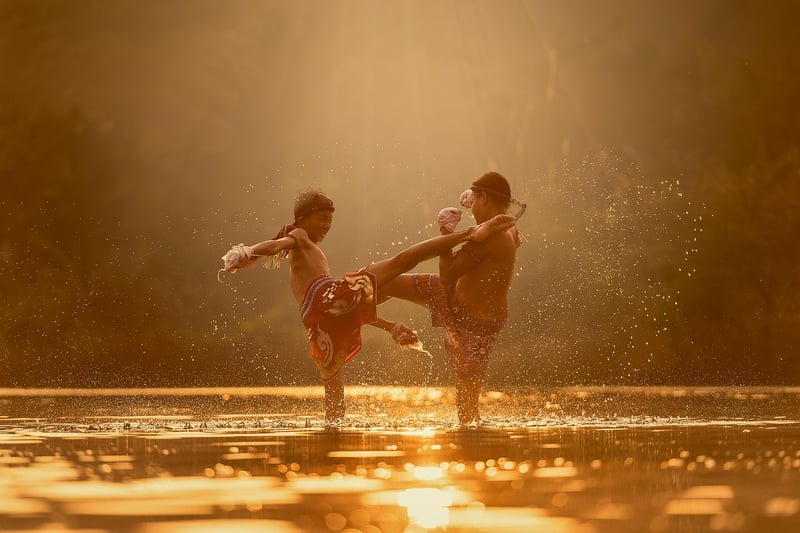 Taekwondo training